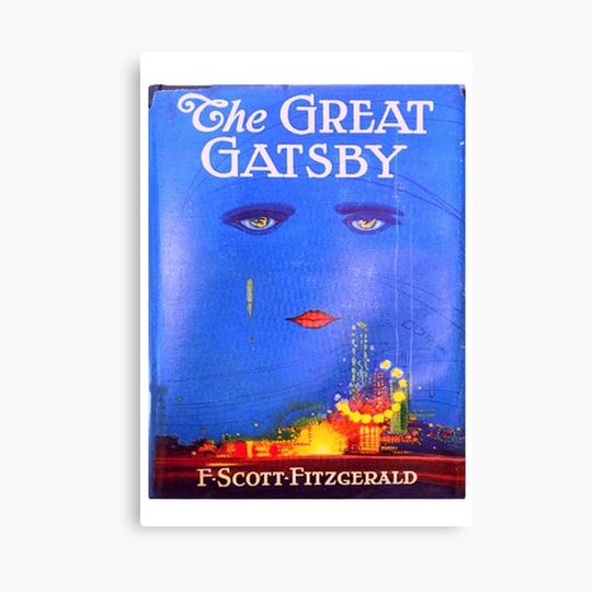 Discover the great gatsby book cover Canvas