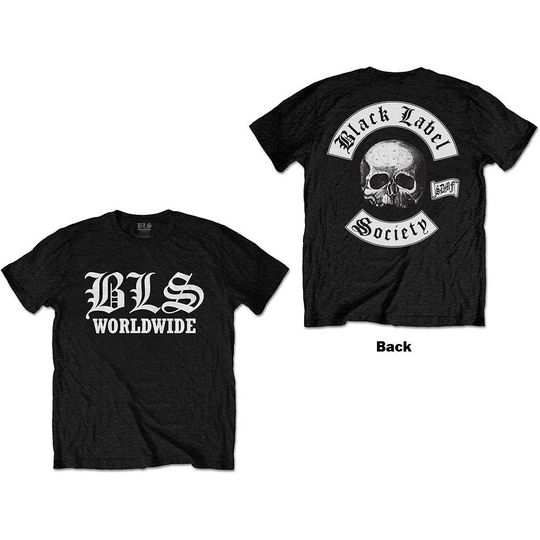 Discover Black Label Society Unisex T-Shirt: Worldwide (Back Print) (Small)