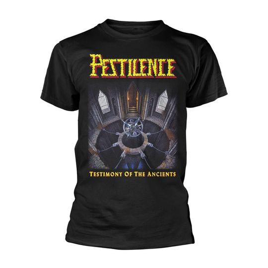 Discover Pestilence Unisex T-shirt: Testimony Of The Ancients (back print)
