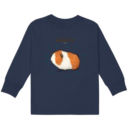 Discover Anatomy of a Guinea Pig - Guinea Pig - Kids Long Sleeve T-Shirts