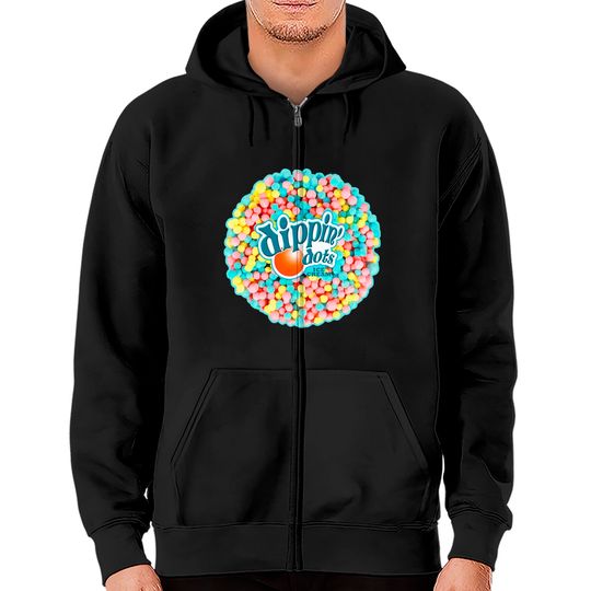 Discover Dippin Dots - Rainbow Color Ice Cream Pullover Zip Hoodies