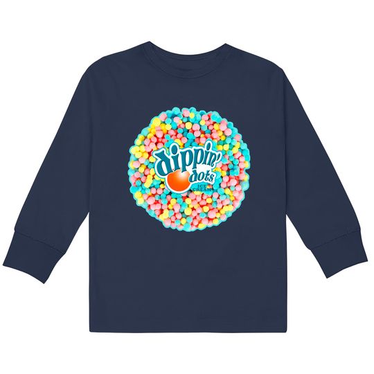 Discover Dippin Dots - Rainbow Color Ice Cream Pullover Kids Long Sleeve T-Shirts