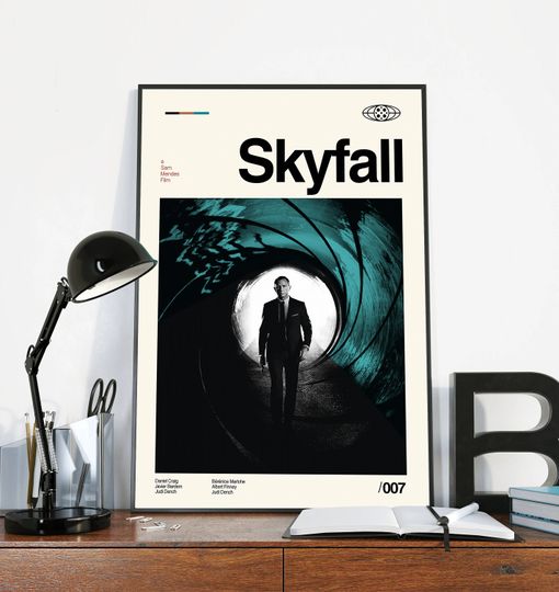 Discover James Bond: Skyfall Movie Poster - Minimalist Poster