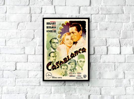 Discover Casablanca Movie Poster 1946, Italian Casablanca Movie Poster