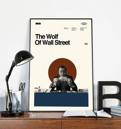 Discover The Wolf of Wall Street - Martin Scorsese - Minimalist Poster