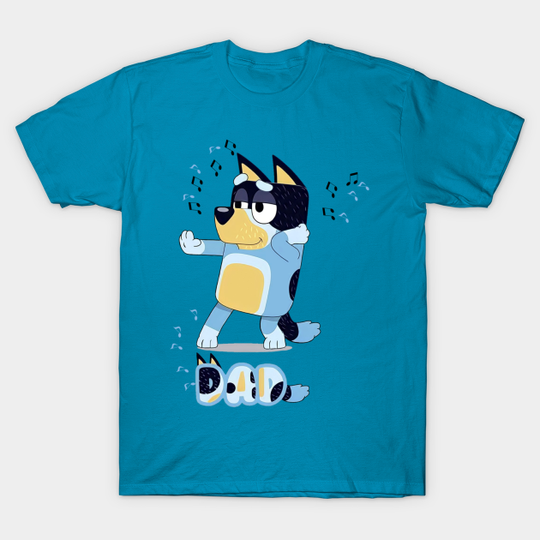 Discover BlueyDad dad t-shirt - BlueyDad And Bingo - T-Shirt
