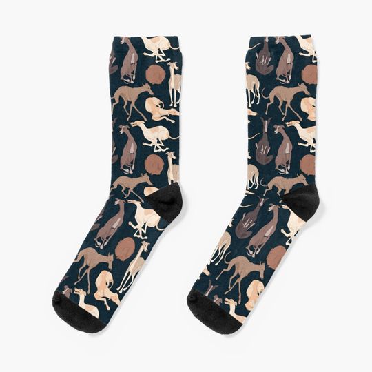 Discover Whippet Good - Dark  Socks