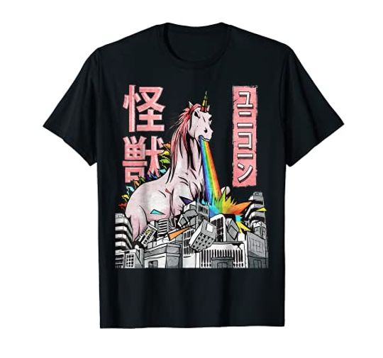 Discover Kaiju Unicorn Japanese Monster Unicorn Anime Manga T-Shirt