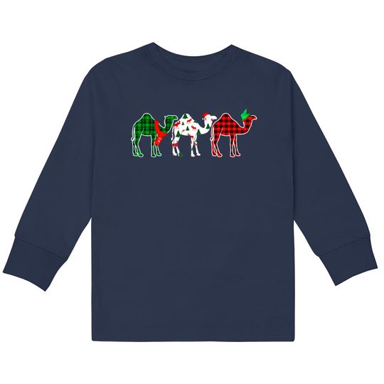 Discover Camel Christmas Kids Long Sleeve T-Shirts