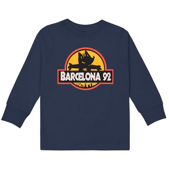 Discover Barcelona 92 - Barcelona - Kids Long Sleeve T-Shirts