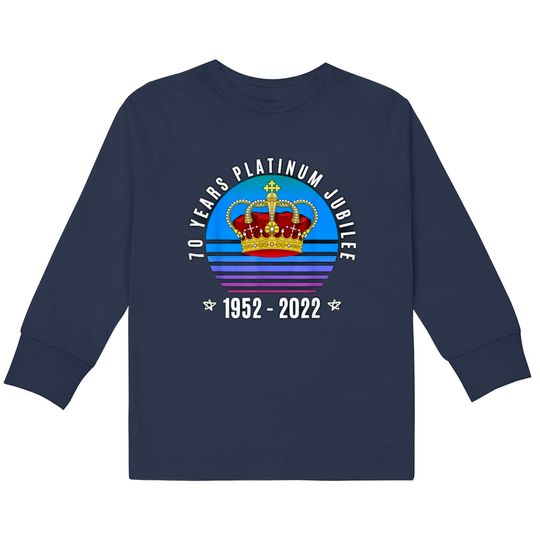 Discover The Queen's Platinum Jubilee / Queen Elizabeth II Platinum Jubilee 2022  Kids Long Sleeve T-Shirts