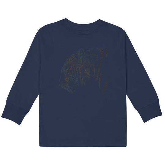 Discover tiger, colored tiger Kids Long Sleeve T-Shirts - Tiger - Kids Long Sleeve T-Shirts