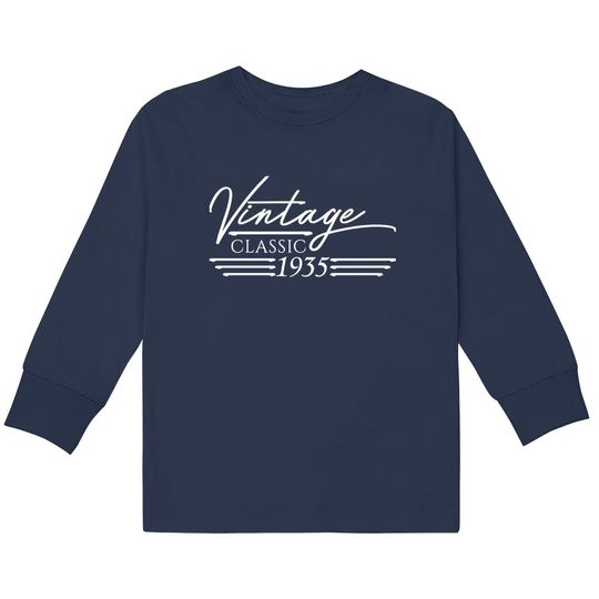 Discover 88 Year Old Gifts Vintage 1935 88th Birthday Classic Kids Long Sleeve T-Shirts