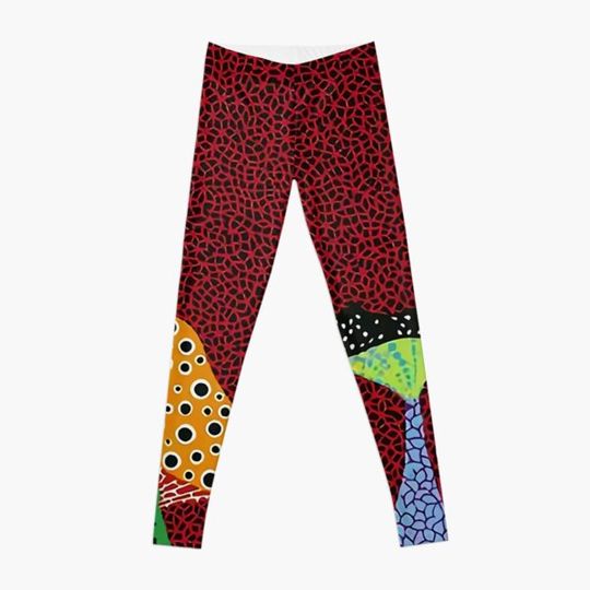 Discover Yayoi Kusama Mushroom Leggings