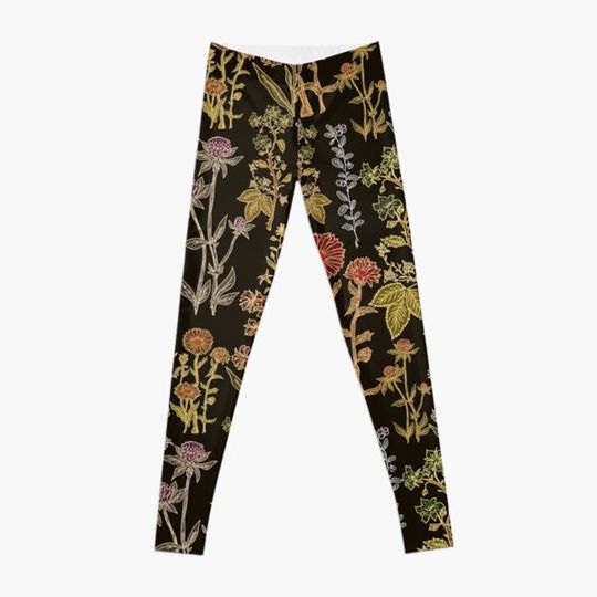Discover Plants on black Leggings