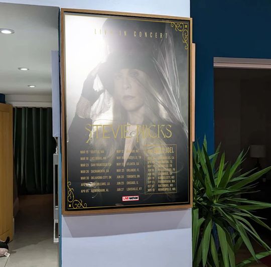 Discover Billy Joel Stevie Nicks 2023 Tour Poster