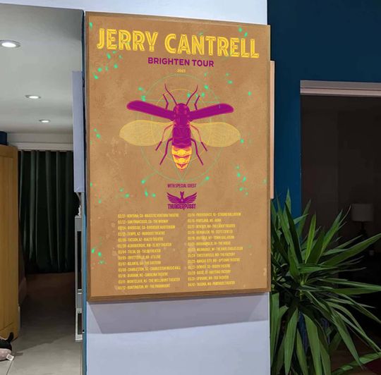 Discover Jerry Cantrell Brighten Tour 2023 Poster