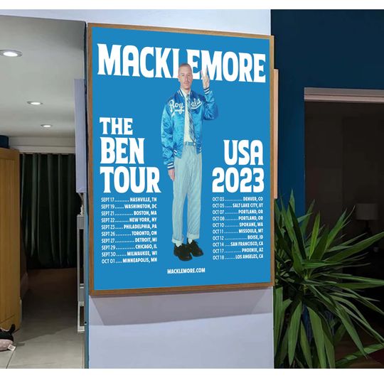 Discover Macklemore The Ben Tour 2023 Poster