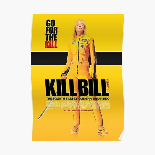 Discover Yellow Kill Bill Premium Matte Vertical Poster