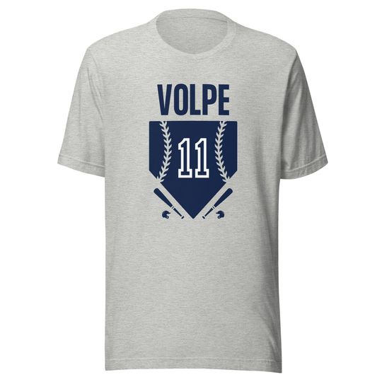 Discover New York Baseball T-Shirt Anthony Volpe #11 Baseball Short Sleeve Tee