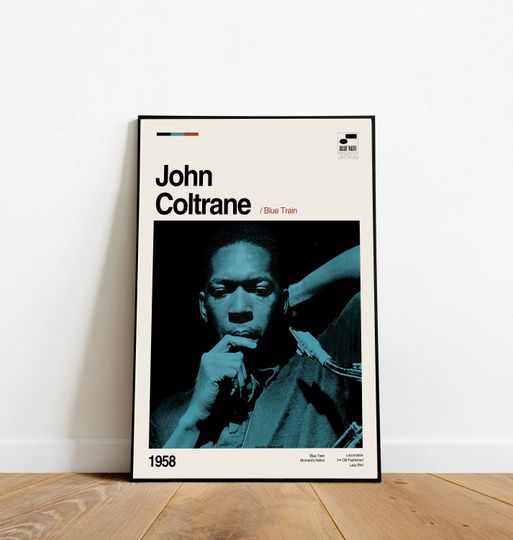 Discover JOHN COLTRANE - Blue Train - Vintage Poster