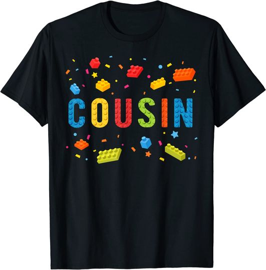 Discover Cousin Building Blocks Birthday Boy T-Shirt
