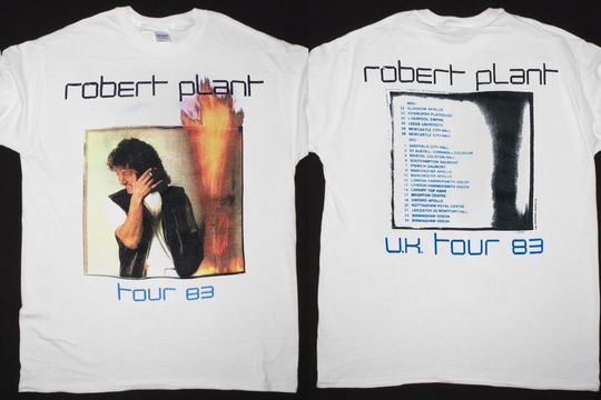 Discover 1983 Robert Plant U.K. Tour T-Shirt, Robert Plant T-Shirt