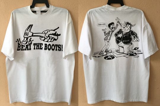 Discover 1991 Frank Zappa Beat The Boots T-Shirt, Frank Zappa 1991 promo T-Shirt
