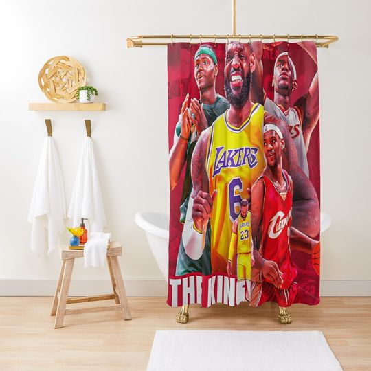 Discover All Time LeBron James The King James Shower Curtain