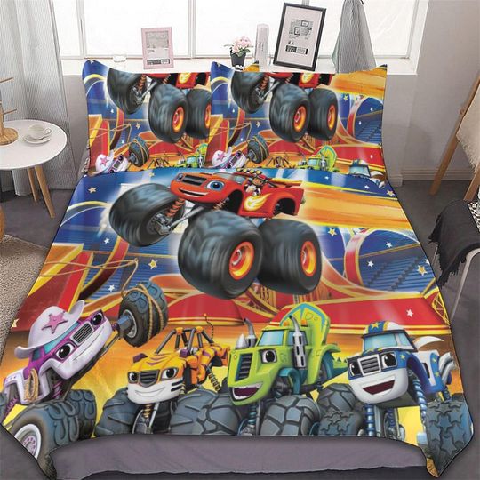 Discover Blaze And The Monster Machines Cotton Matting Bed Three Piece Bedroom