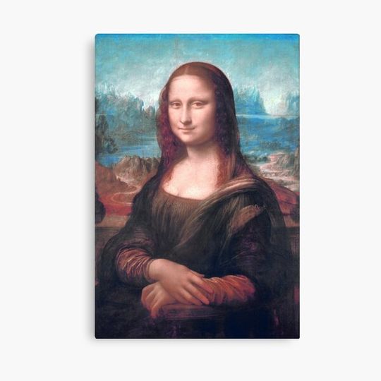 Discover Monalisa by Leonardo Da Vinci (Digitally Restored and Enhanced) Canvas