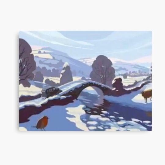 Discover All Creatures Great & Small Winter Theme Image Car Canvas