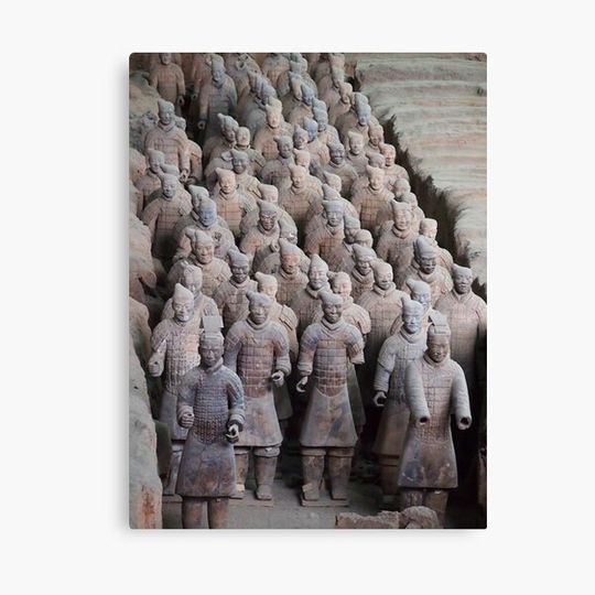 Discover The Terracotta Warriors, Xian China. Canvas