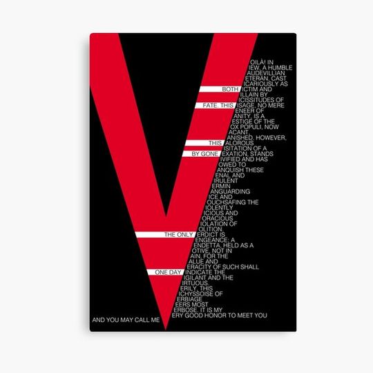 Discover V for Vendetta Speech Canvas