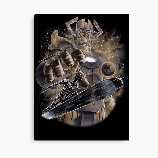 Discover Silver Surfer & Galactus Canvas