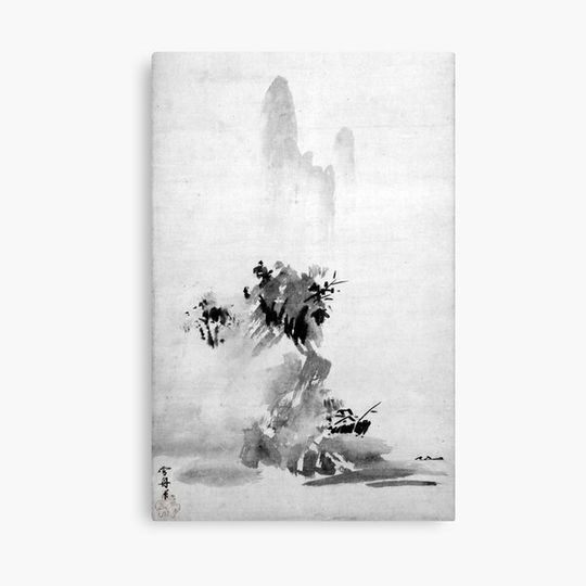 Discover Sesshu Toyo Haboku-Sansui Landscape Canvas