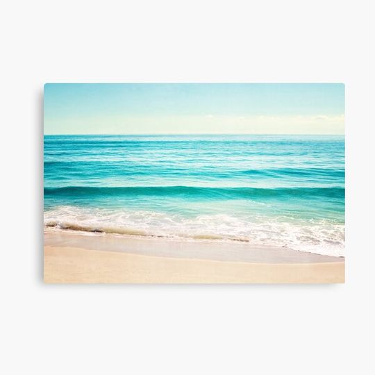 Discover Ocean Turquoise Aqua Seascape Beach Photography Canvas