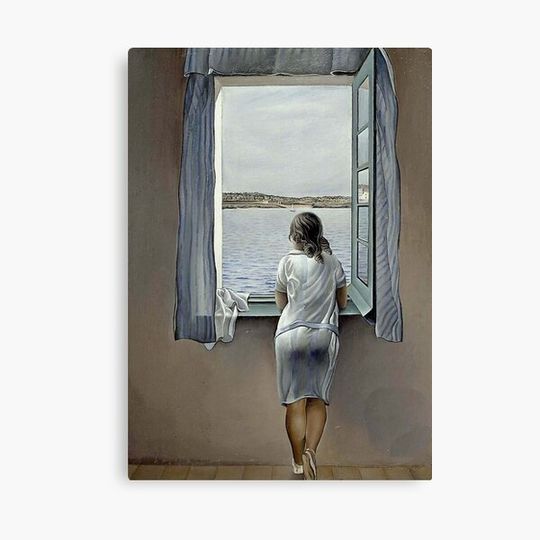 Discover WOMAN IN THE WINDOW  Vintage 1925 Dali Canvas