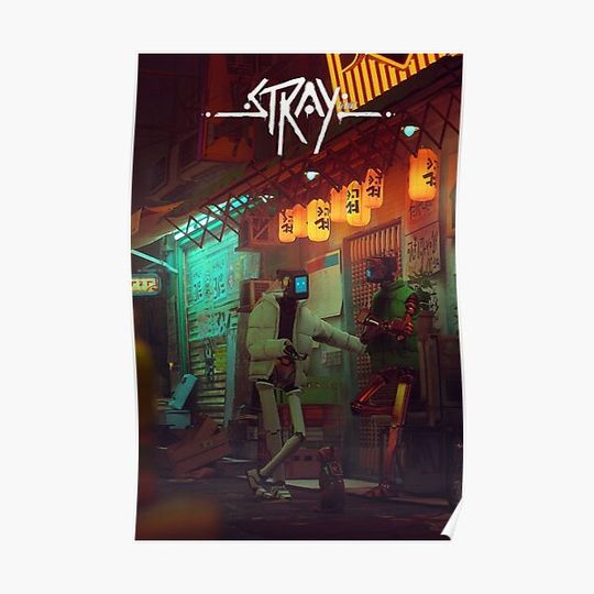 Discover Stray Game Premium Matte Vertical Poster