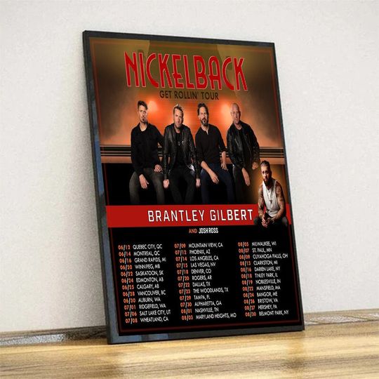 Discover Nickelback Band 2023 tour poster