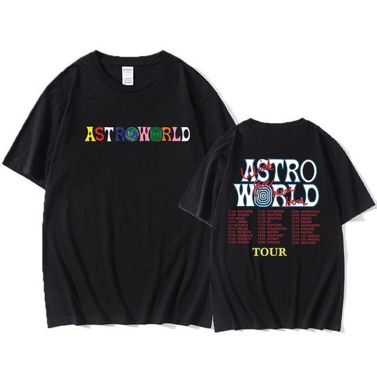 Discover Travis Astroworld Tour Graphic Tee - Mens Cotton Rapper T Shirt