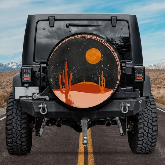 Discover On A Dark Desert Spare Tire Cover