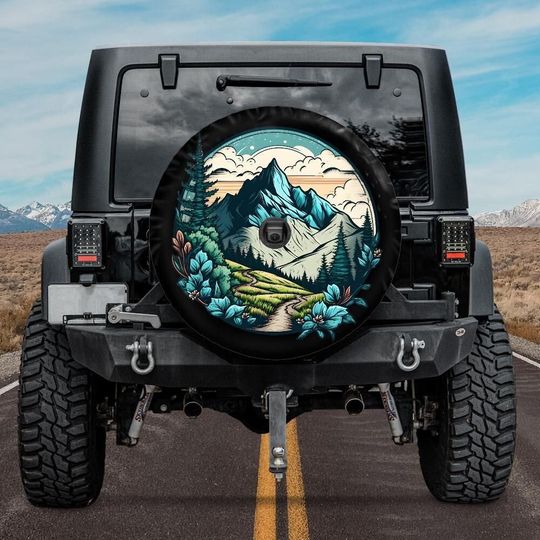 Discover Mountains Spare Tire Cover