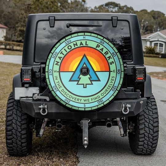 Discover National Parks Patch Spare Tire Cover