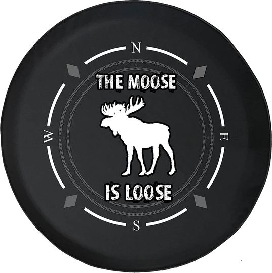 Discover American Spare Tire Cover The Moose is Loose Camping