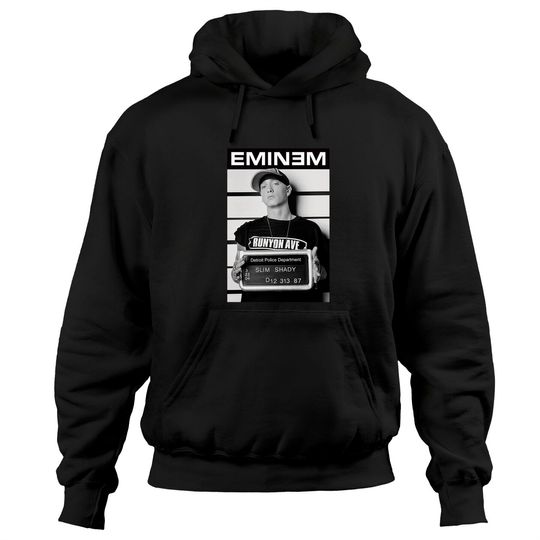 Discover Eminem Arrest Mugshot Slim Shady Rap Rock Official Hoodies Hoodies