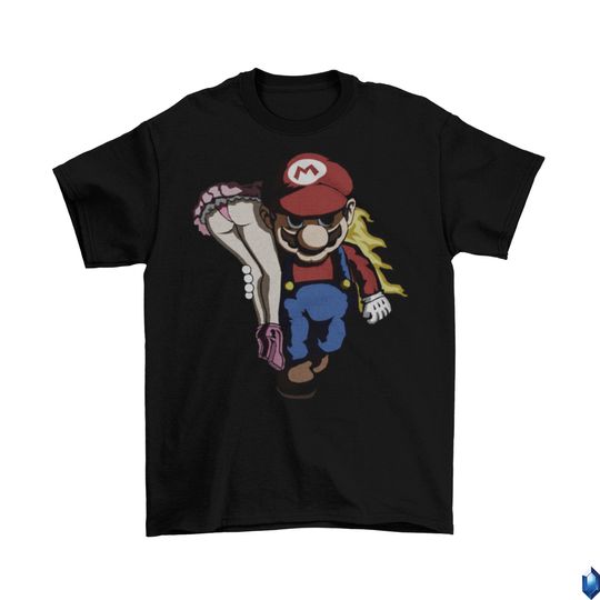 Discover Nintendo Mario and Peach T-Shirt Unisex Cotton Funny Shirt
