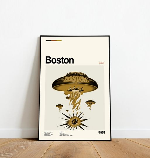 Discover Boston Poster - Music Album Vintage Poster