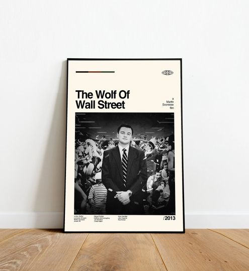 Discover The Wolf of Wall Street - Martin Scorsese - Vintage Poster