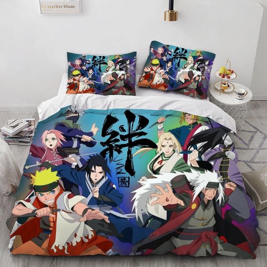 Discover 3D Printed Anime Narut Bedding Duvet Cover Set,Bedding Set